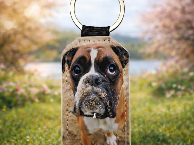 Personalisierter Schlüsselanhänger mit Foto – Kunstleder, einseitig sublimiert