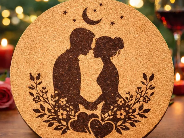 Gravierter Kork-Topfuntersetzer – natürlich, stilvoll & praktisch