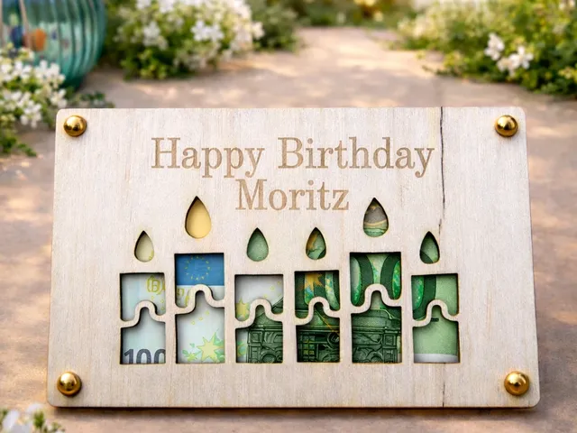 Geldgeschenkkärtchen zum Geburtstag